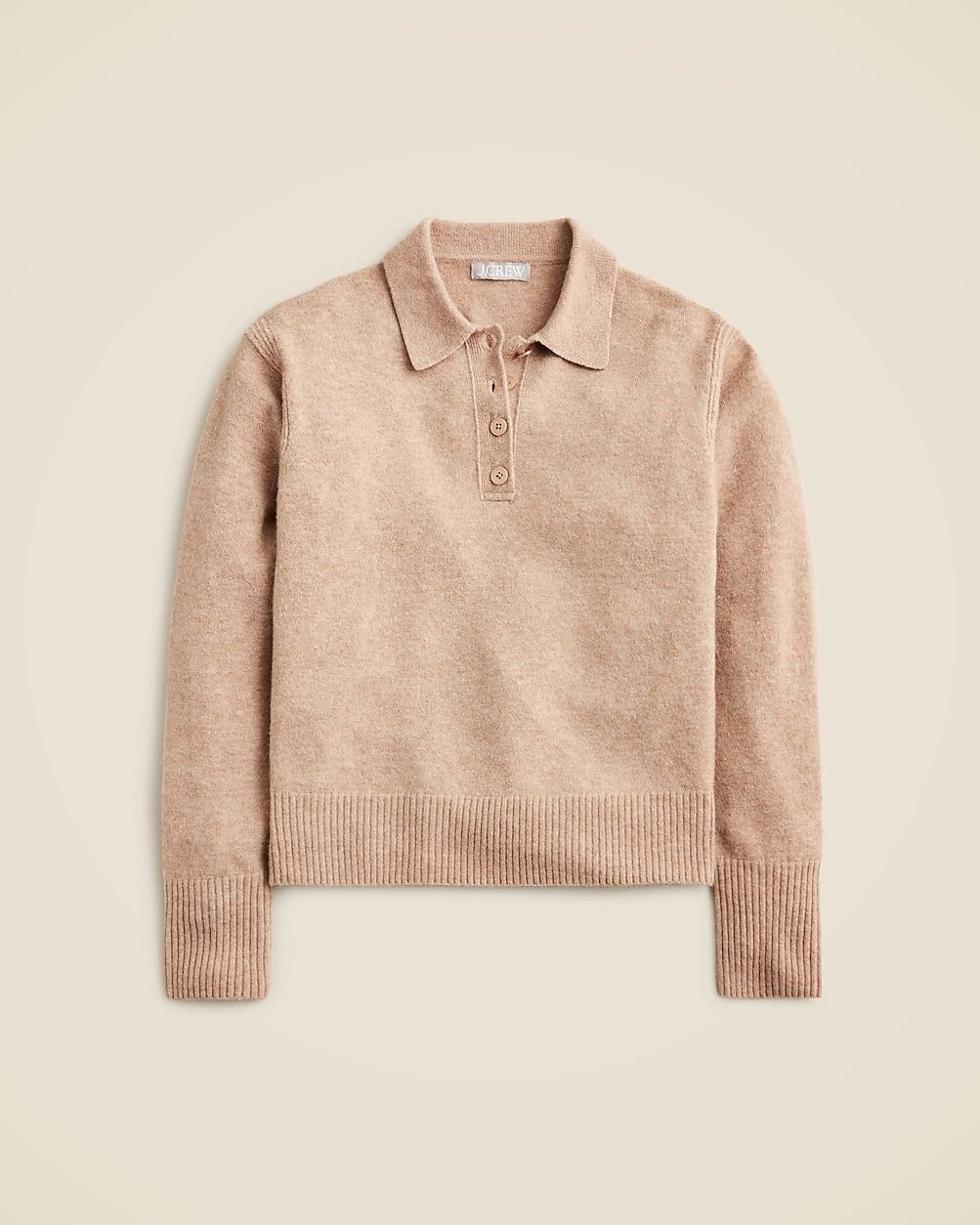 Long-sleeve sweater-polo in Supersoft yarn | J. Crew US