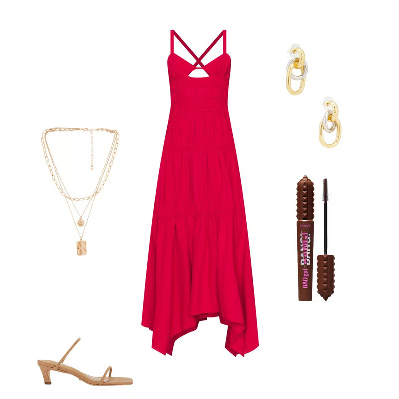 x REVOLVE Tahlia Dress in Cherry Red | Revolve Clothing (Global)