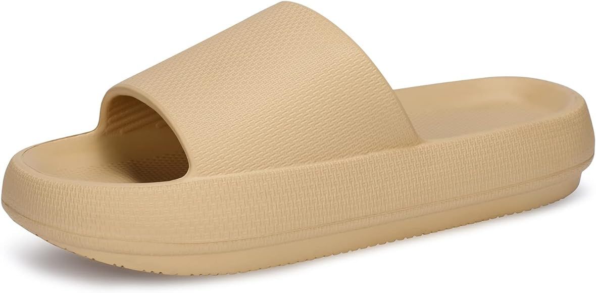 welltree Slides for Women Men Pillow Slippers Non-Slip Bathroom Shower Sandals Soft Thick Sole In... | Amazon (CA)