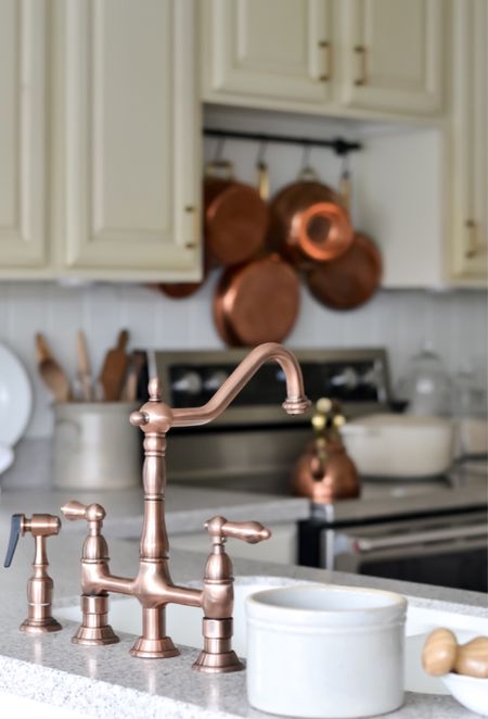 Adding a little cottage charm to my kitchen with this gorgeous copper faucet  

#LTKhome