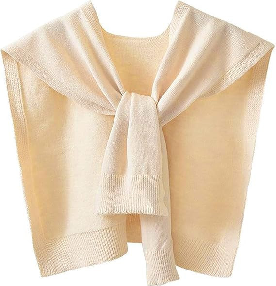 Zontroldy Women's Fashion Sweater Knitted Knotted Shawl Wraps Cape Tops Blouses | Amazon (US)