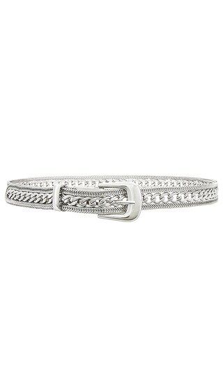 Mesh Belt in Silver | Revolve Clothing (Global)