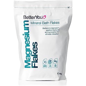 BetterYou Magnesium Flakes | Pure, Clean and Natural Source Magnesium Chloride Bath Flakes | Magn... | Amazon (US)