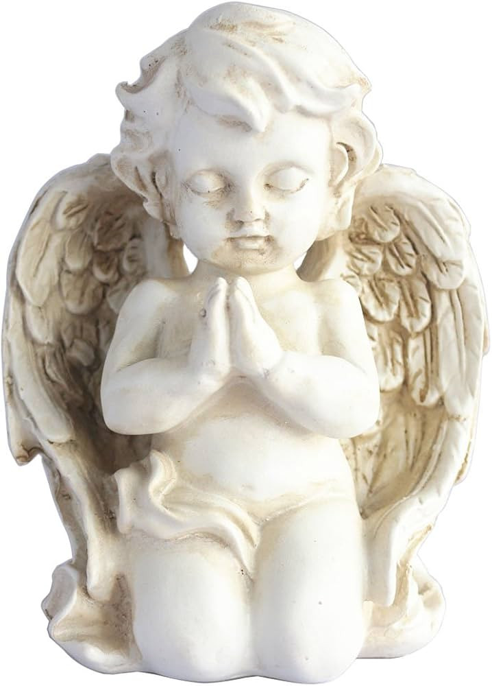 Vintage Kneeling Praying Cherub Statue Angel Statue Figurine Indoor Outdoor Home Garden Decoratio... | Amazon (US)