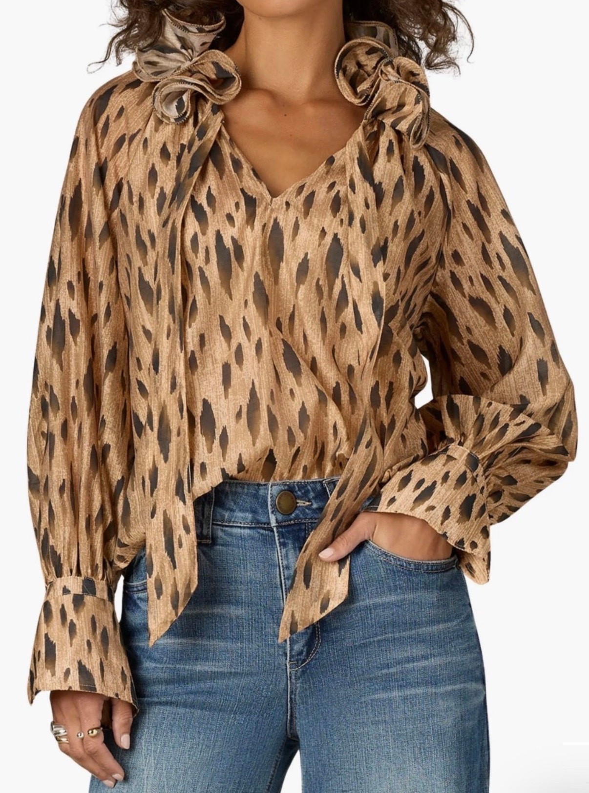 Animal print top
Jeans


#LTKFindsUnder100