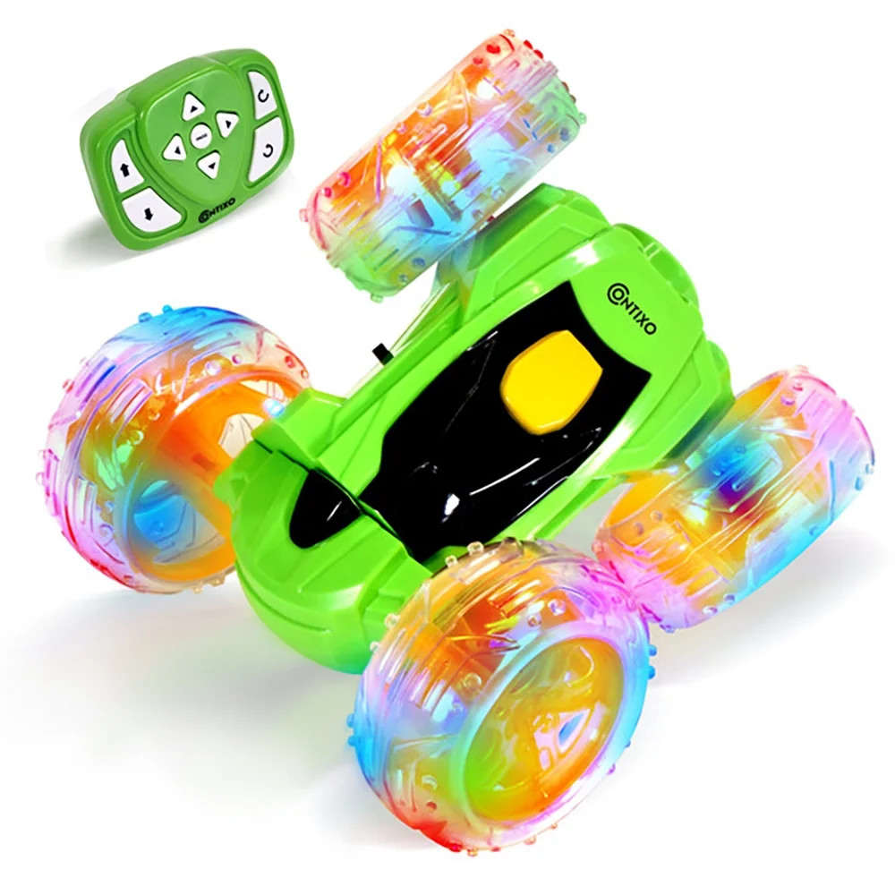 Contixo RC Car Stunt Racer, Wheels Flip & Rotate 360°, Fast Remote Control Toy Car for Kids, AWD... | Walmart (US)
