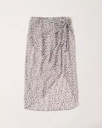 Animal Print Sarong Coverup | Abercrombie & Fitch US & UK