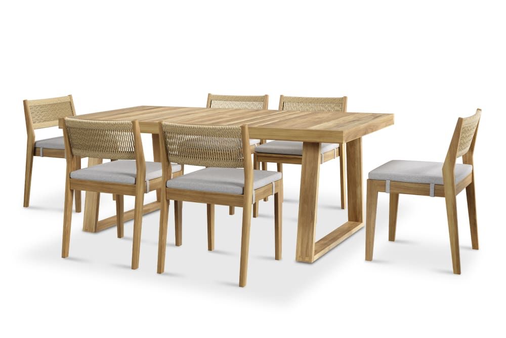 Rio Outdoor Teak Build-Your-Own Dining SetSale | Castlery US