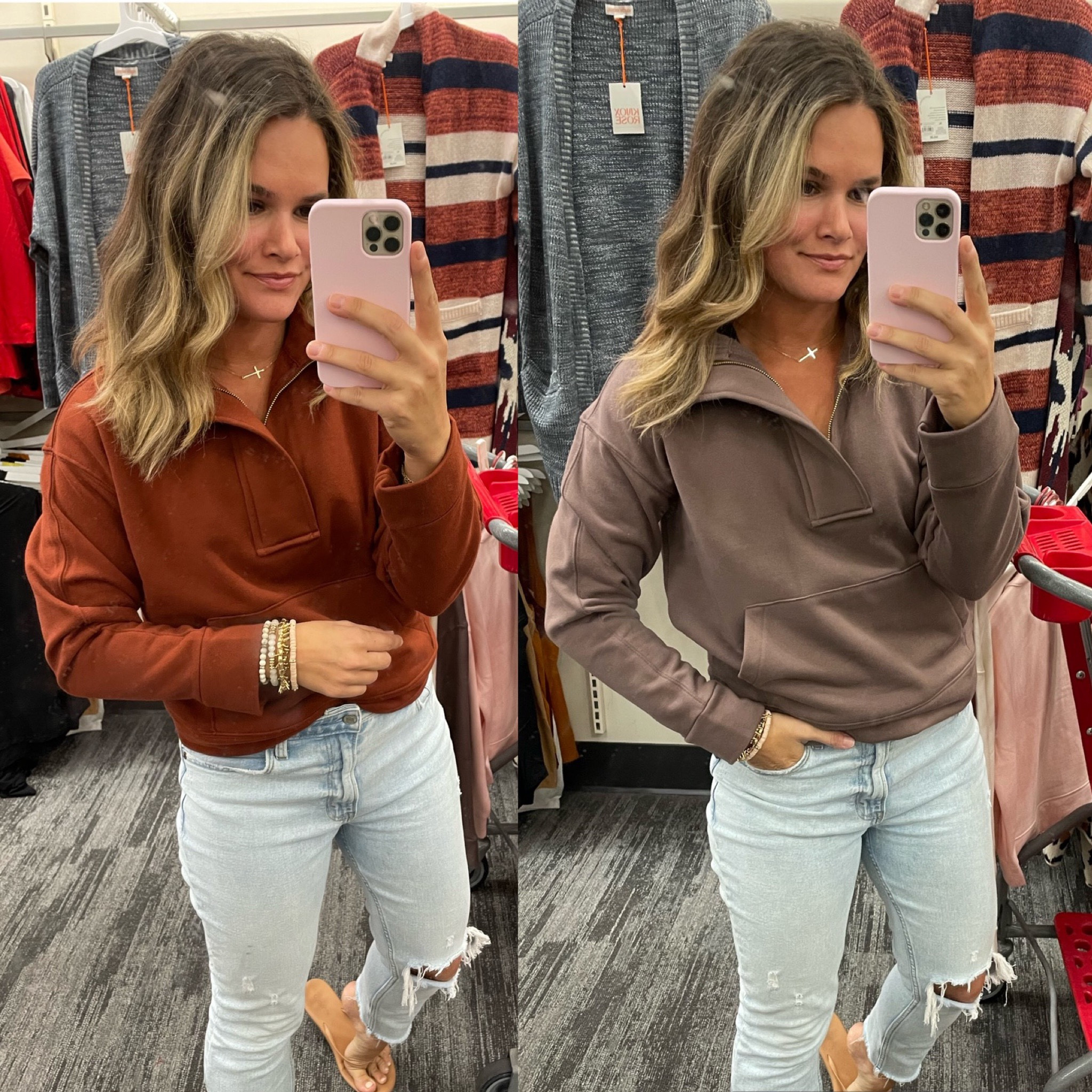 Tag your target bestie!! These target pullovers are 30% off today with target circle. So comfy, great quality and love all the colors ✨ 
.
#target #targetstyle #targetfinds #casualfashion #casualstyle #fashionreels #fashionreel 

Follow my shop @julienfranks on the @shop.LTK app to shop this post and get my exclusive app-only content!

#liketkit #LTKunder50 #LTKstyletip #LTKsalealert
@shop.ltk
https://liketk.it/3Uerj

#LTKsalealert #LTKunder50 #LTKstyletip
