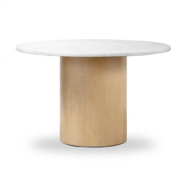 Pilo Dining Table-Italian White Marble | Gracious Style