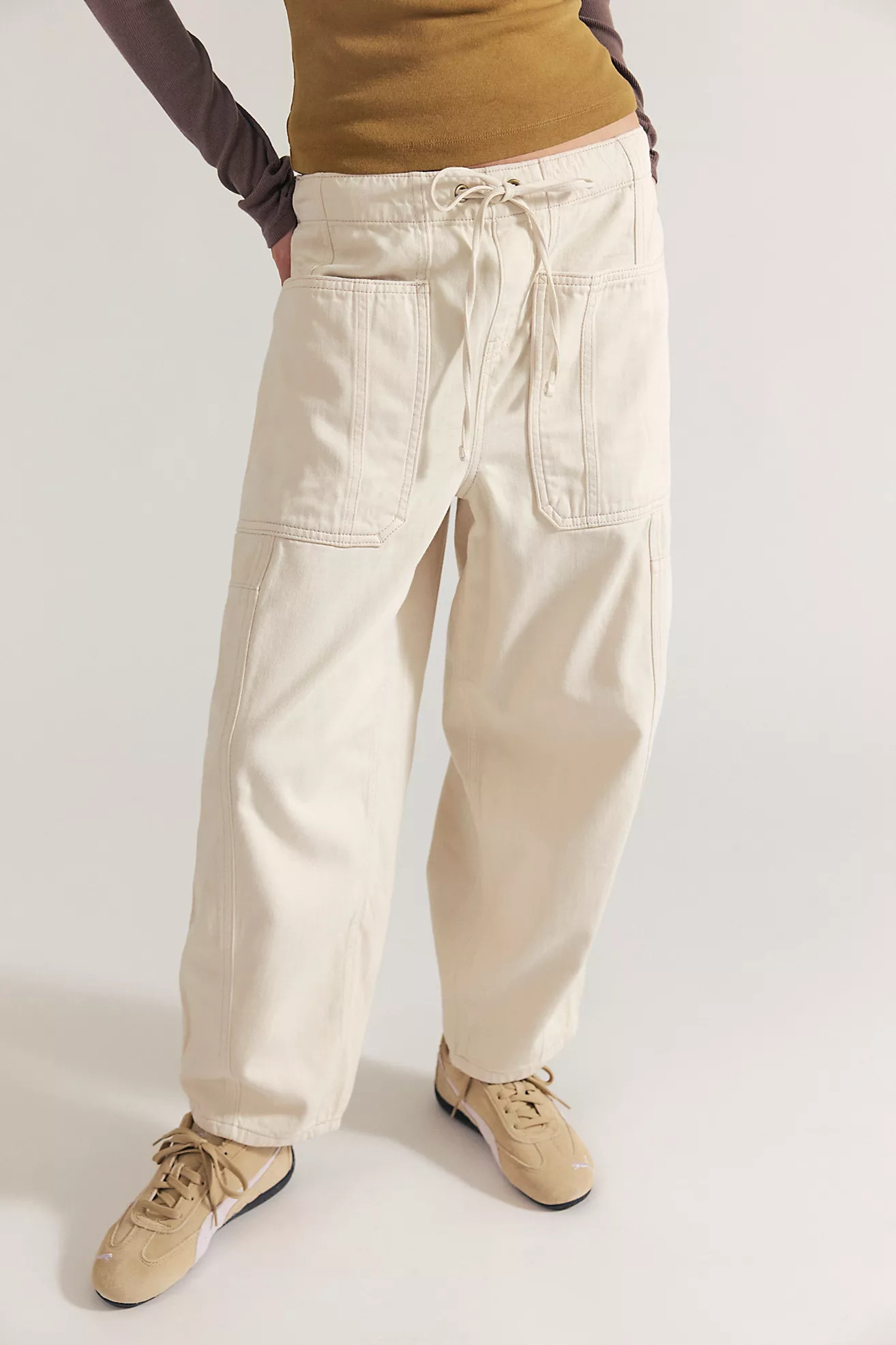 We The Free Silverton Pull-On Barrel Jeans | Free People (Global - UK&FR Excluded)