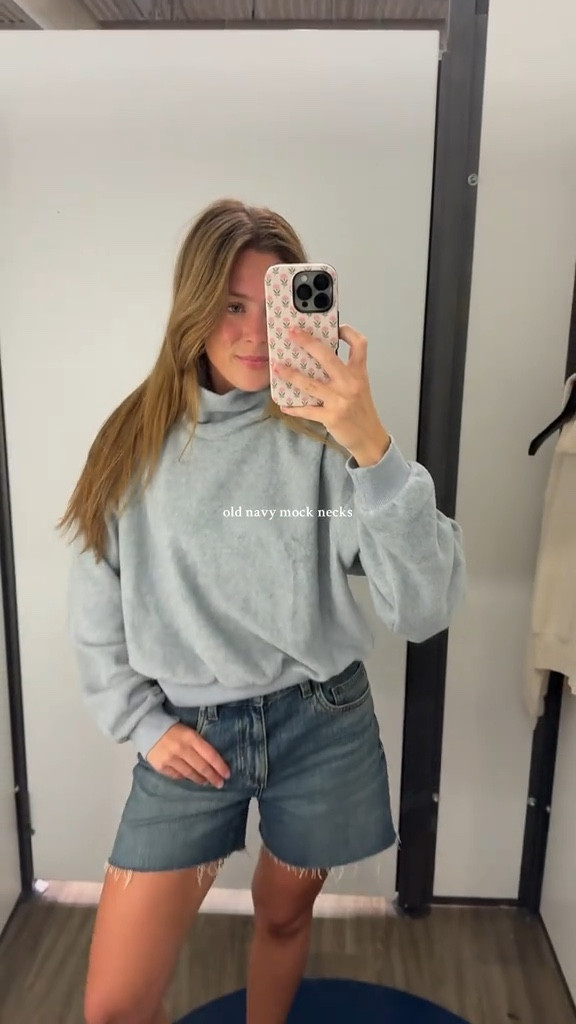 The viral Old Navy mock neck sweatshirts are on sale!! I am wearing a size Medium (they run small) 

#LTKTravel #LTKFindsUnder50 #LTKStyleTip