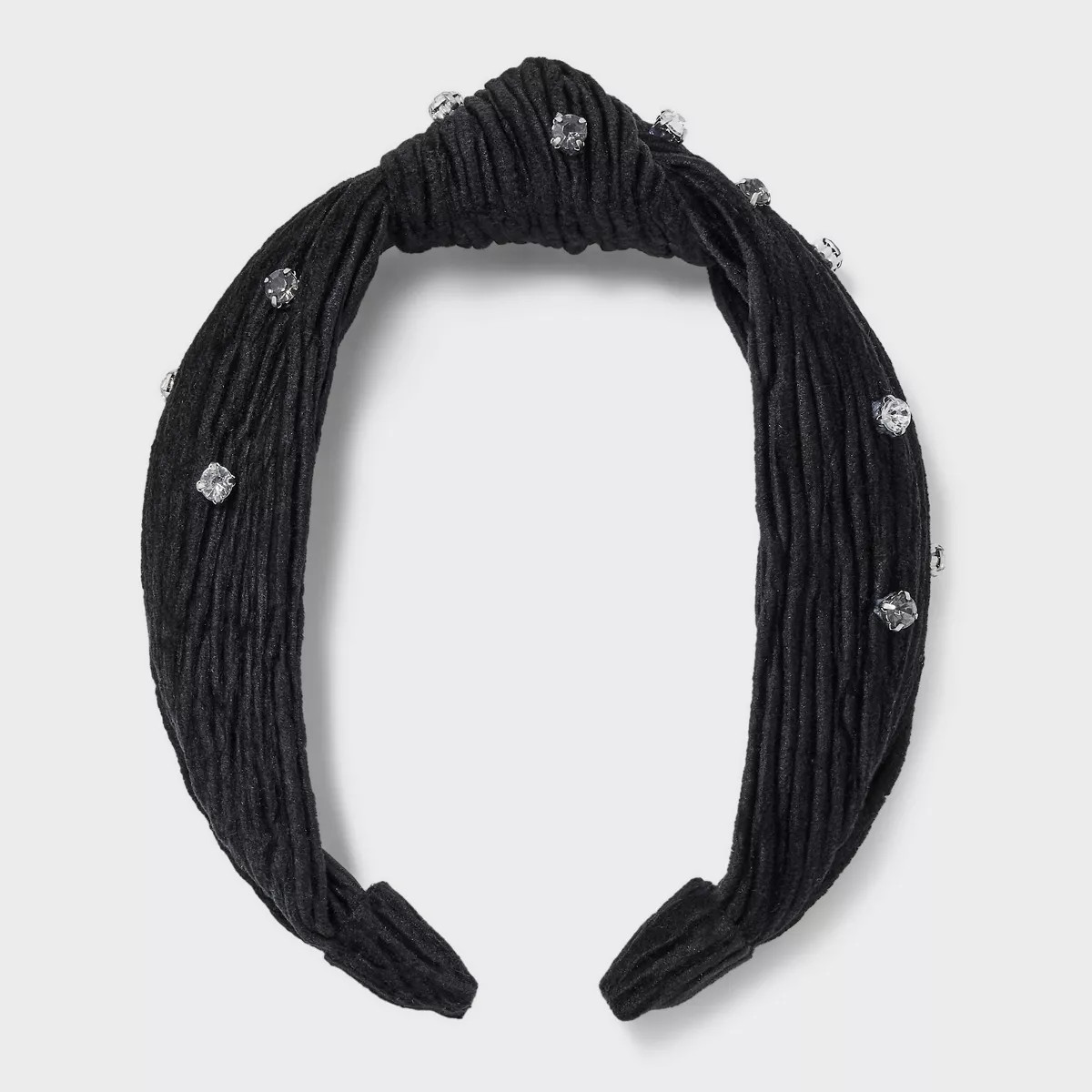 Velvet Topknot Headband with Stones - A New Day™ Black | Target
