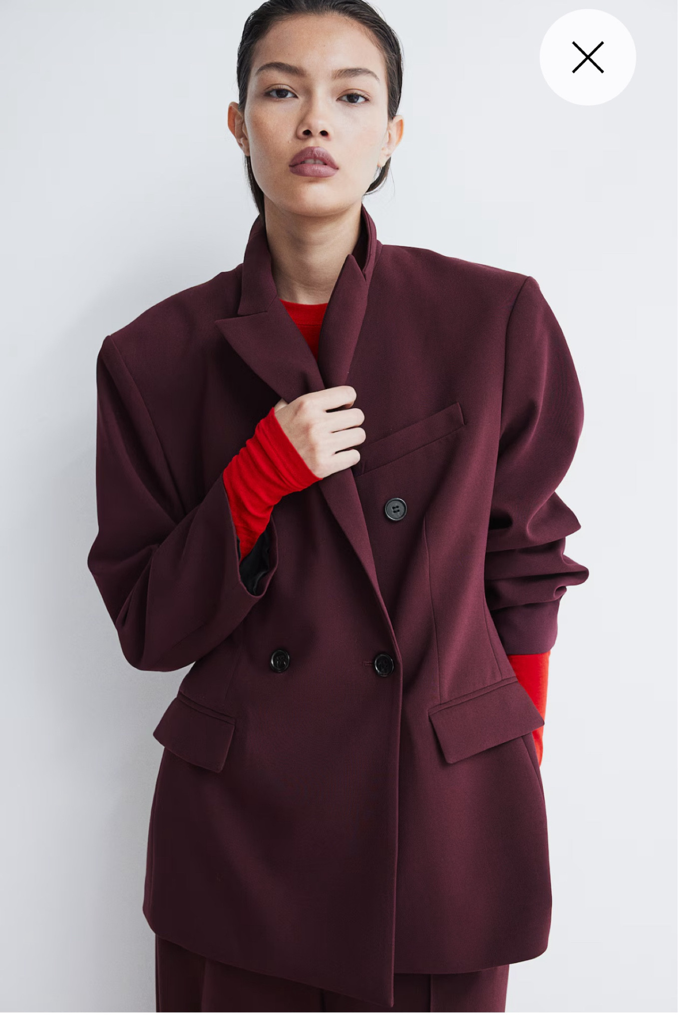 H&M Merlot Blazer 

#LTKFindsUnder100 #LTKStyleTip #LTKMidsize