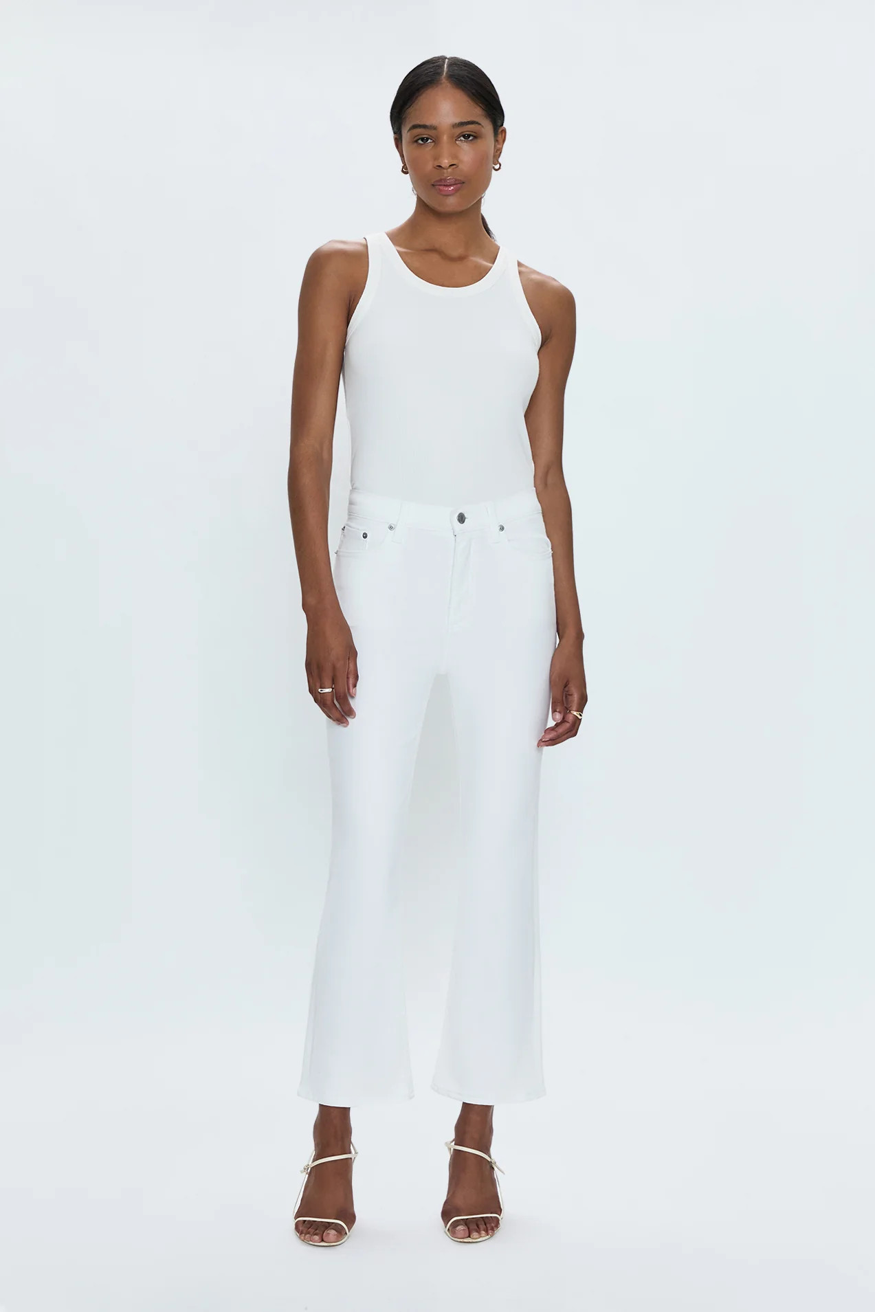 Lennon High Rise Boot Jean - Vivid White | Pistola Denim