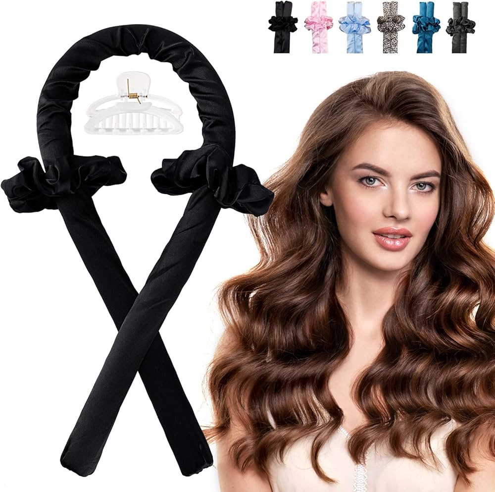 Heatless Hair Curling Rod Headband for Long Hair, No Heat Hair Curler Rollers Set can Sleep in Ov... | Amazon (US)
