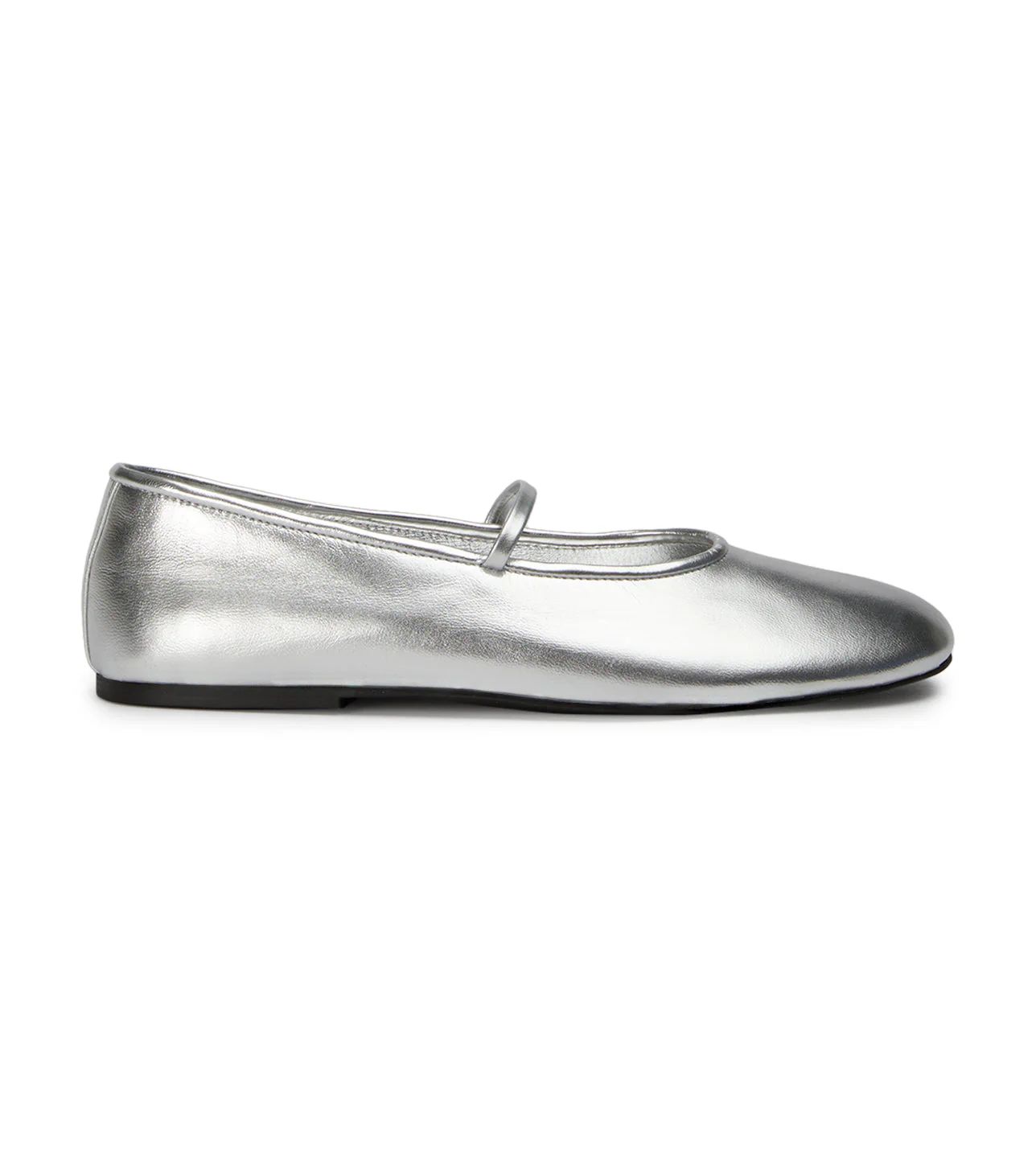 Martinez Silver Shimmer Flats | Tony Bianco (Australia & New Zealand)