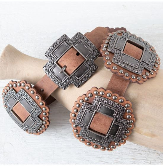 Tan Concho Belt | Rod's Western Palace/ Country Grace