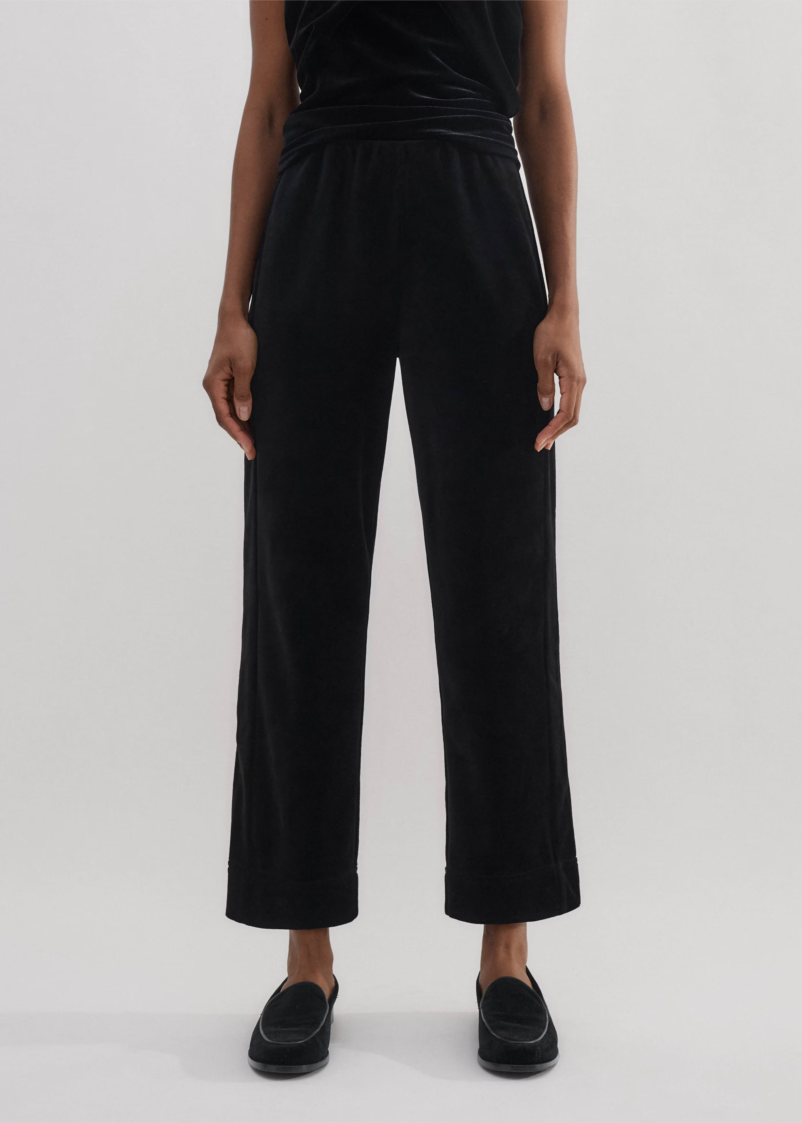 Velour Slim Crop Pant | ME+EM US