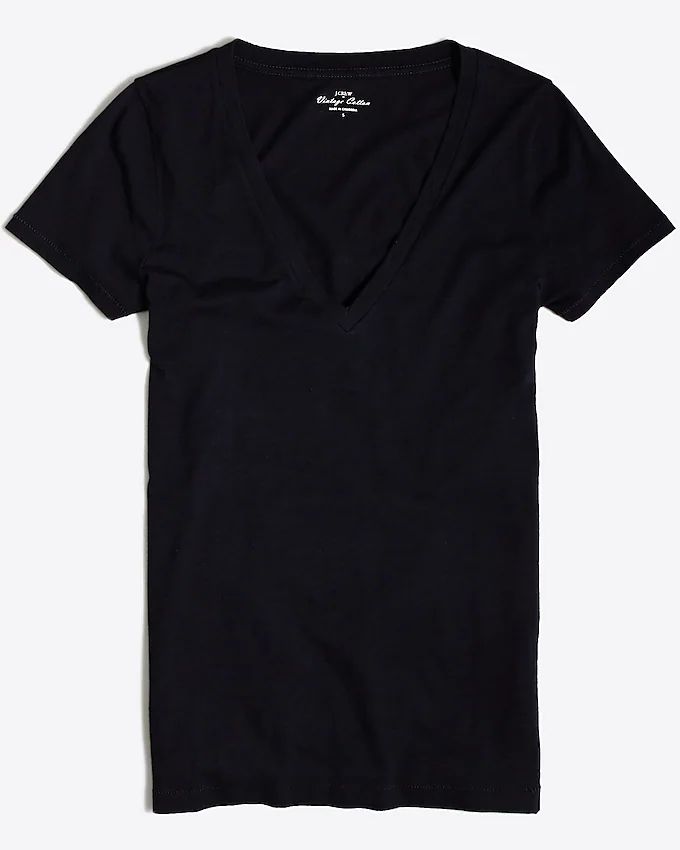 Vintage slub cotton V-neck tee | J.Crew Factory