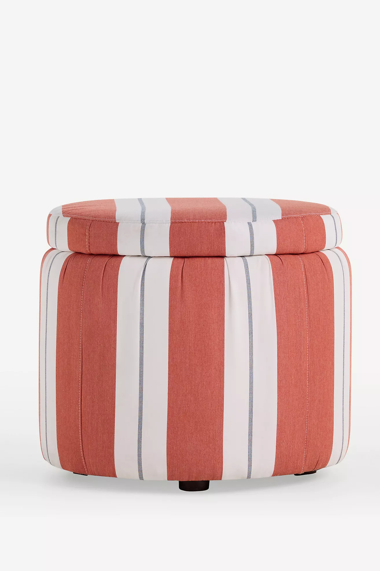 Sunbrella® Stripe Small Storage Ottoman | Anthropologie (US)