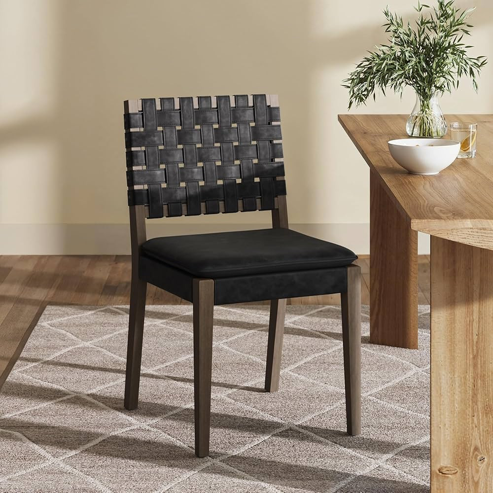 Nathan James Cohen Modern Upholstered Chair, 1, Black | Amazon (US)