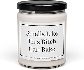 Smells Like This Bitch Can Bake Candle Gifts for Baking Lovers Baker Cook Pastry Chef Culinary - ... | Amazon (US)