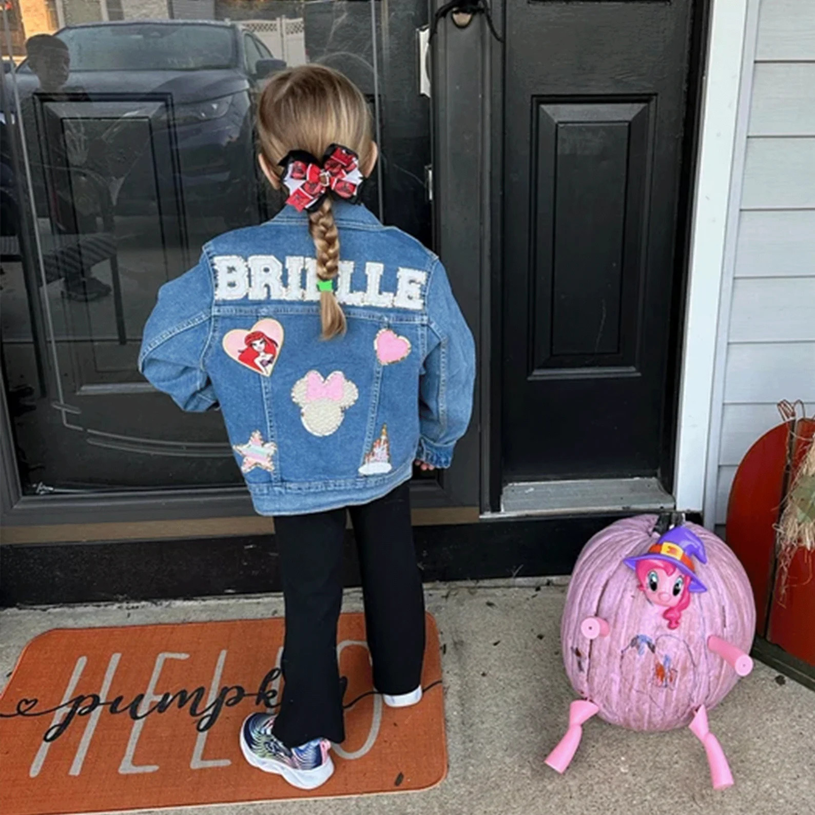 Kids Personalized Jean Jacketgirl Denim Patch Jackettoddler - Etsy | Etsy (US)