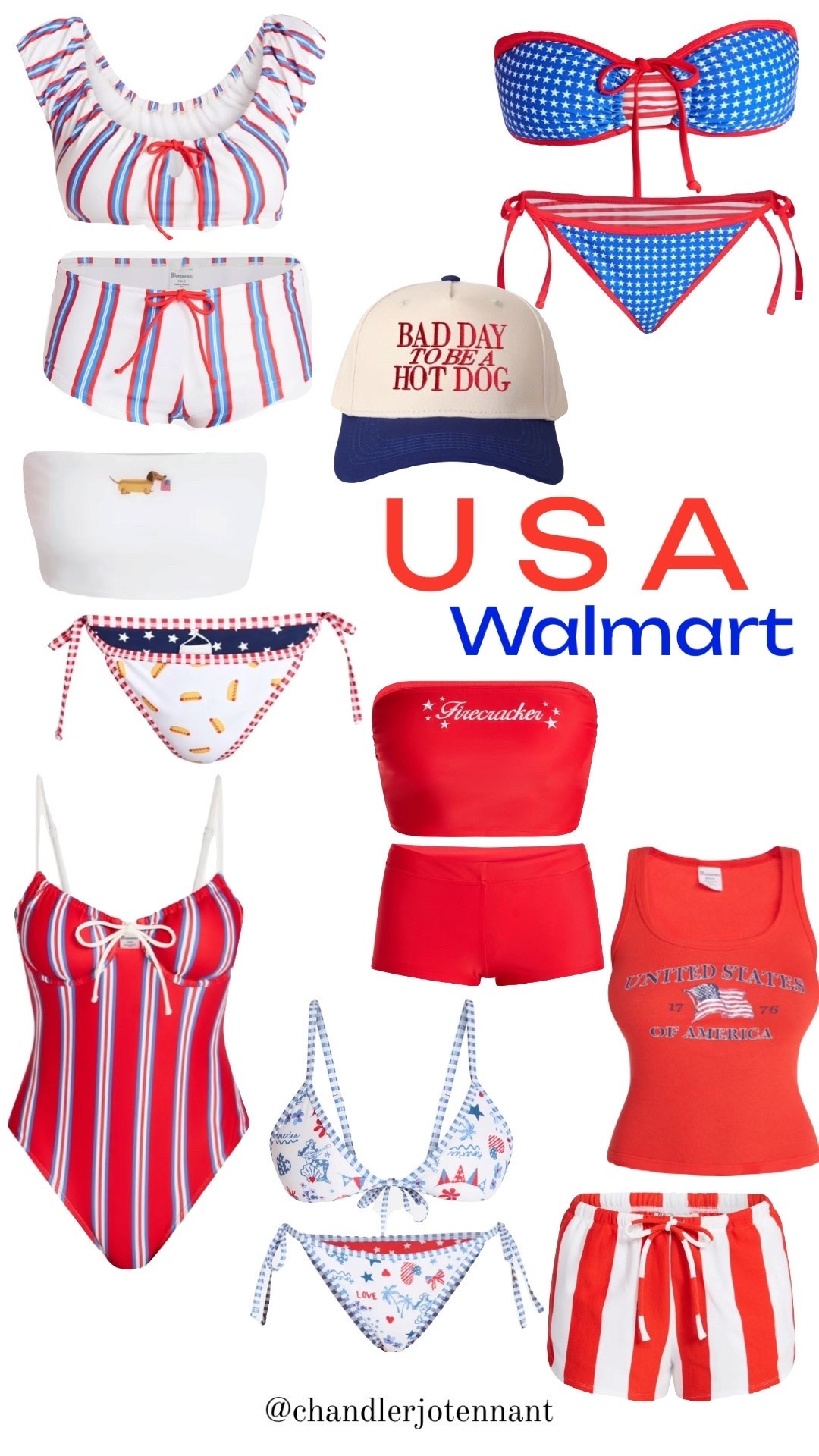 USA Walmart 
Women’s swim suits $ shorts
Great for 4th of July!

#LTKSeasonal #LTKootd #LTKSwim