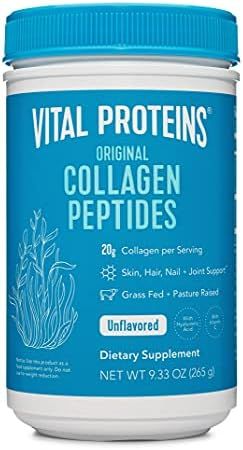 Vital Proteins Collagen Peptides Powder, 9.33 oz, Unflavored with Hyaluronic Acid and Vitamin C | Amazon (US)