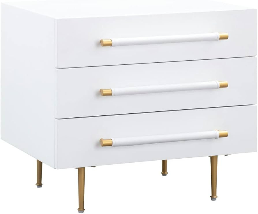 Tov Furniture Trident Nightstand (White) | Amazon (US)