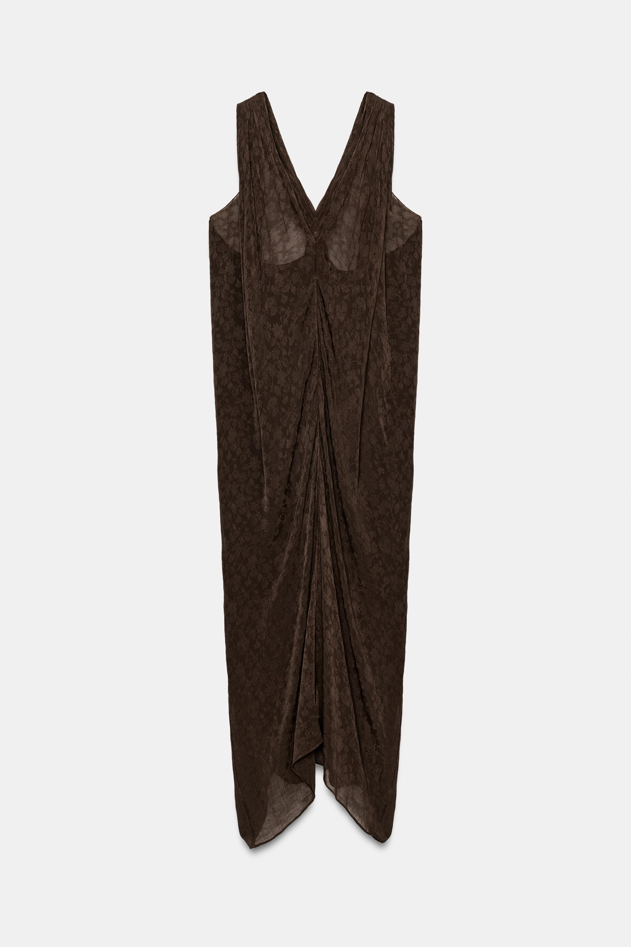 ZW COLLECTION JACQUARD MIDI DRESS | Zara US