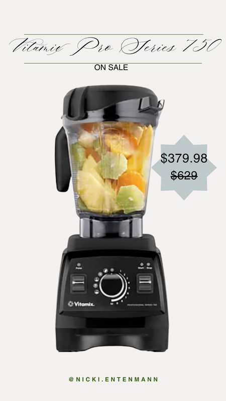 Vitamix Pro Series 750 is on a great sale at @qvc! #loveqvc #ad

It has so many great settings for smoothies, frozen desserts, soups, purees, and the ability to self-clean!

Vitamix, qvc sale, kitchen essentials, meal prep, healthy food, spring sales#LTKsalealert #LTKhome

#LTKActive