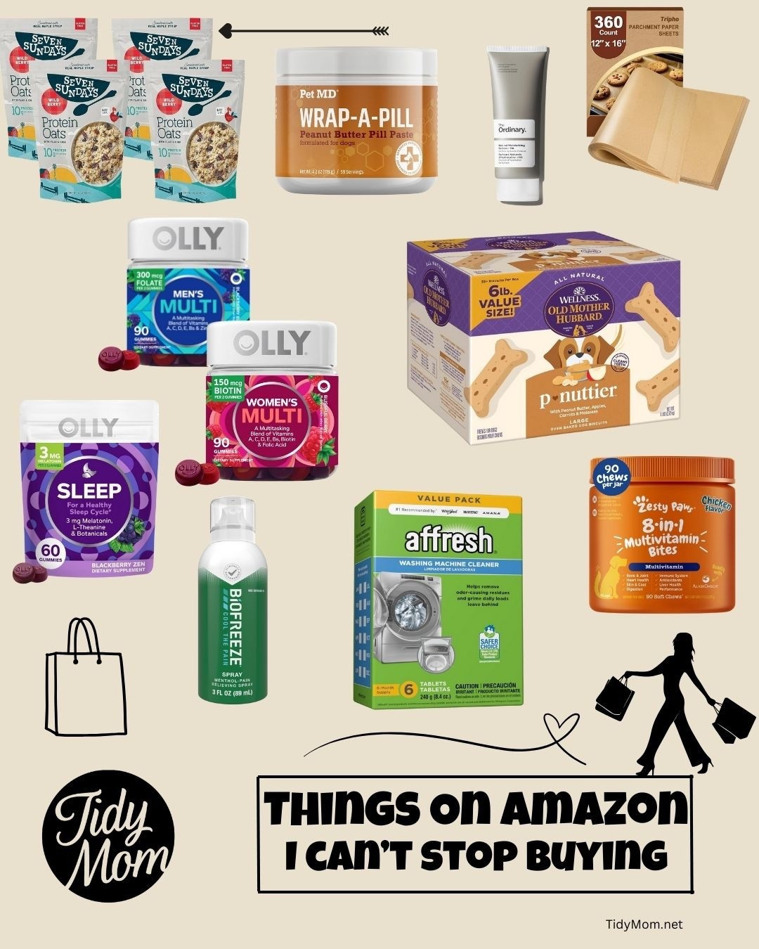 These are my ride-or-die repeat buys… aka the stuff Amazon basically keeps on speed dial for me.
Vitamins, gummies, melatonin, dog treats, wrap a pill, washer cleaner, bio freeze, parchment paper, oatmeal,protein, dog vitamins, face moisturizer 

#LTKFamily