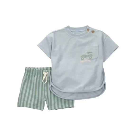 Carter's Child of Mine Baby Boy Outfit Set, 2-Piece Sizes 0/3-12 Months | Walmart (US)