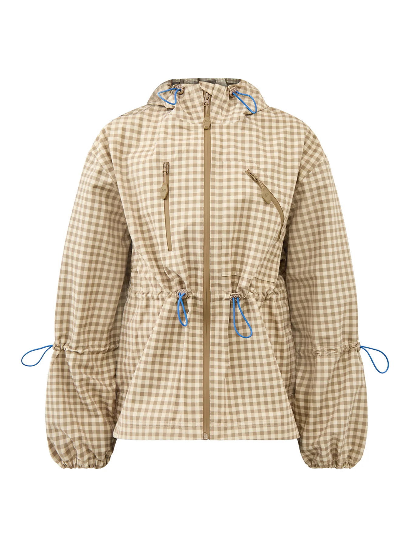Matilda Raincoat Gingham Beige | Fenwick UK