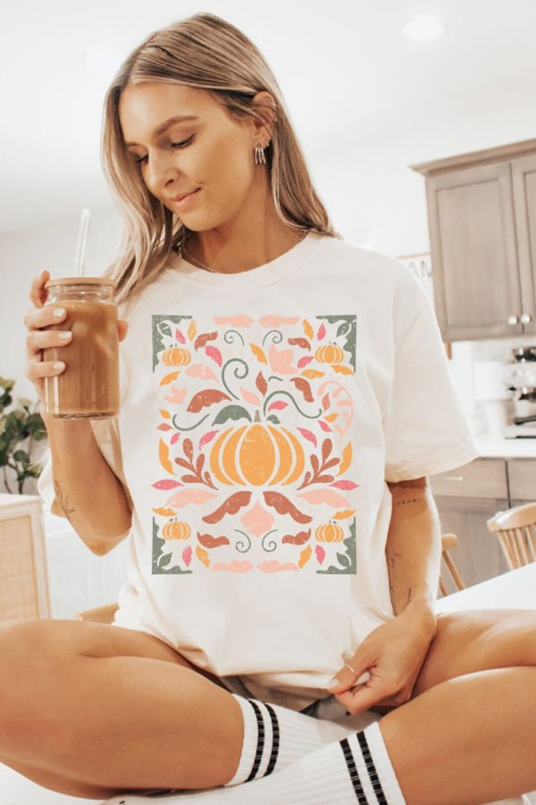 Comfort Colors® Shirt Fall Flowers T-shirt Boho Wildflowers - Etsy | Etsy (US)