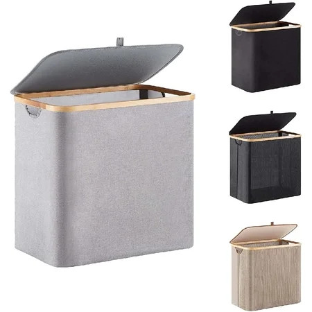 Large Laundry Hamper with Lid 90L Collapsible Dirty Clothes Basket with Handle Foldable Storage Bin  | Walmart (US)