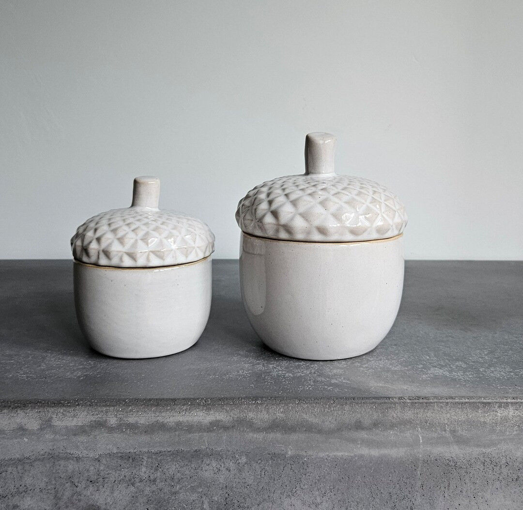 Acorn Pot Ceramic Ornament, Reactive Glaze Home Decor Items, Trinket Pots Nordic Scandi Scandinav... | Etsy (US)