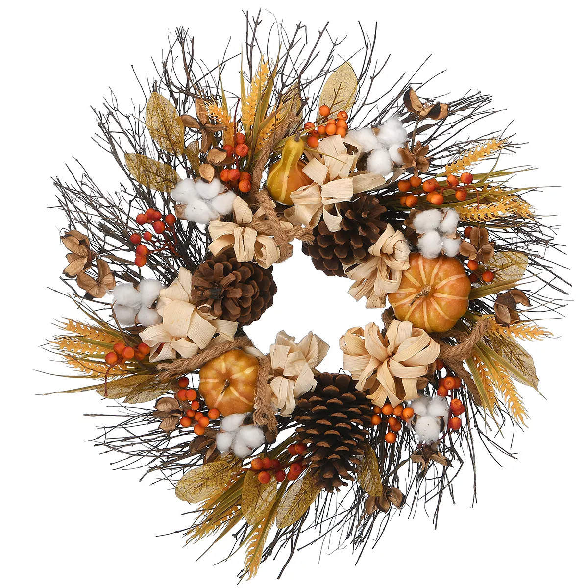 National Tree Company Autumn Artificial Pinenut Wreath | Kohl's