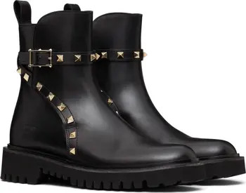 Valentino Garavani Rockstud Combat Boot (Women) | Nordstrom | Nordstrom