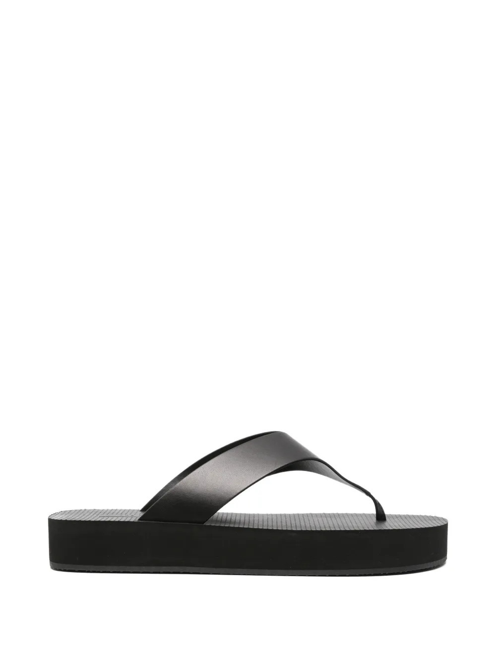 The Row Ginza flatform flip-flops - Black | Farfetch Global
