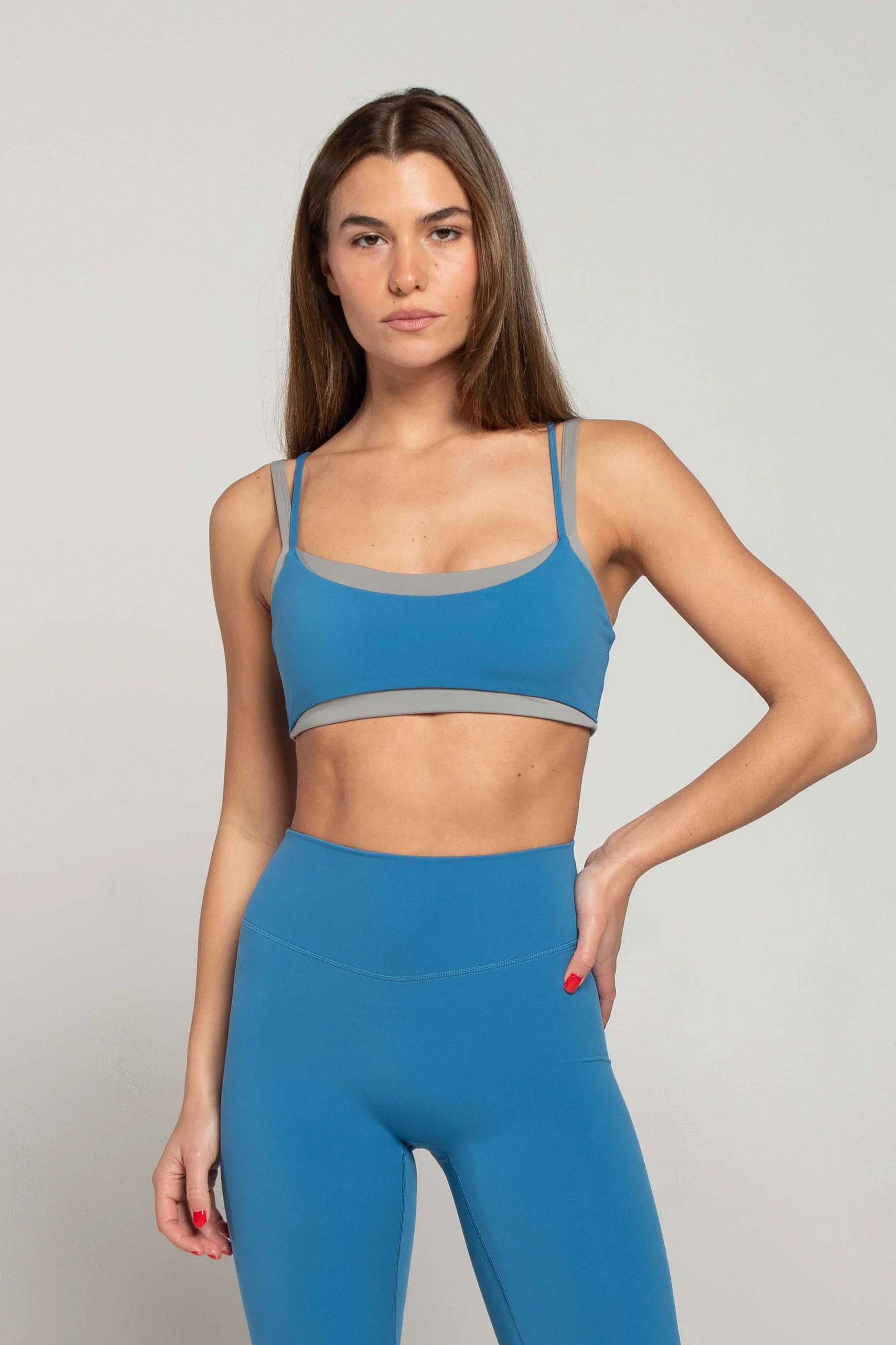 Layered Bra - Waves/Slate | FORM