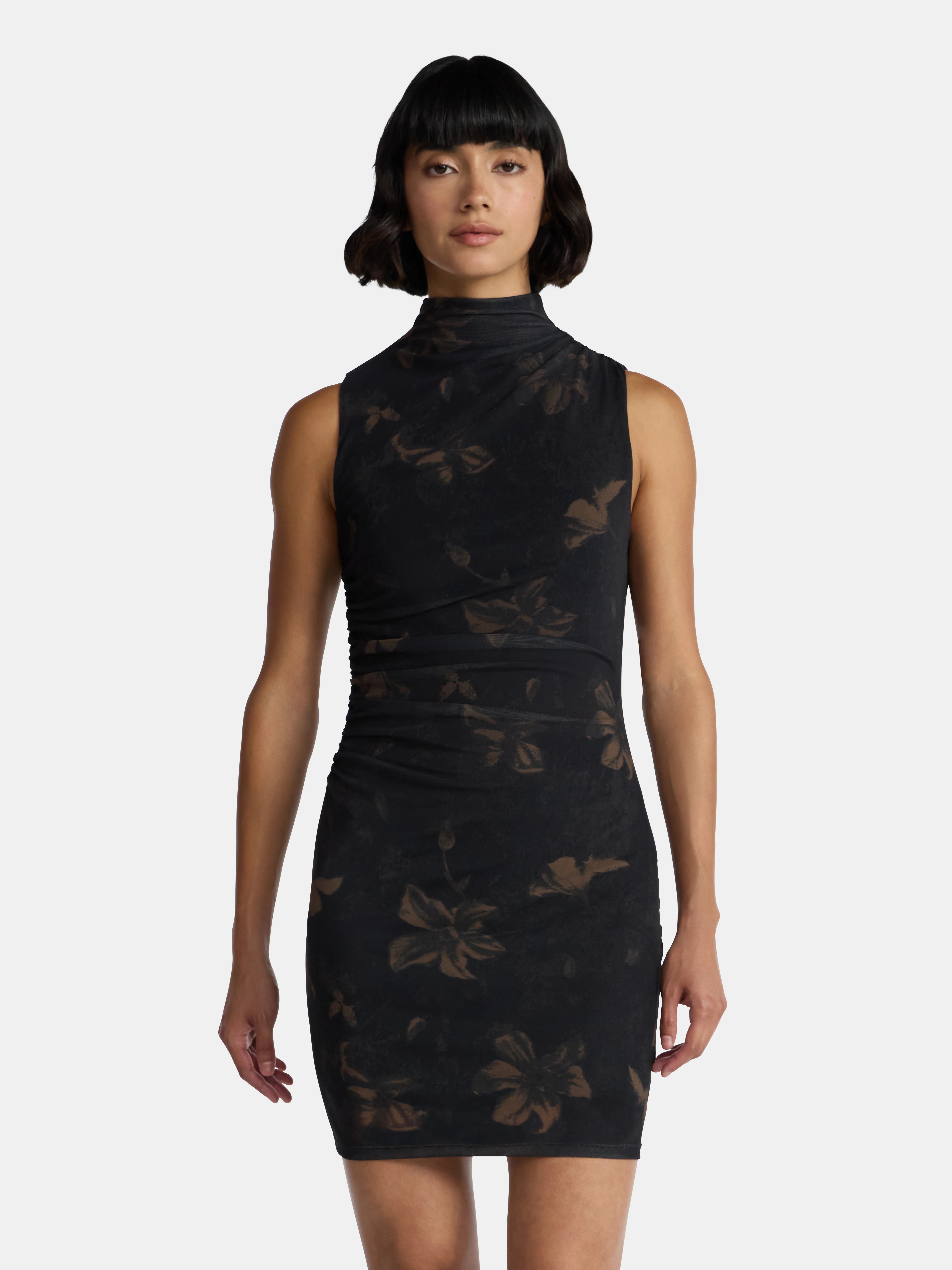 Madden NYC Women’s Sleeveless Mesh Mini Dress, Sizes XXS-XXL | Walmart (US)