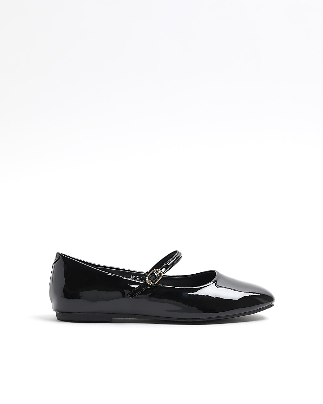 Black patent mary jane ballet pumps | River Island (UK & IE)