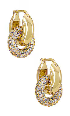 Pave Interlock Hoops
                    
                    Luv AJ | Revolve Clothing (Global)