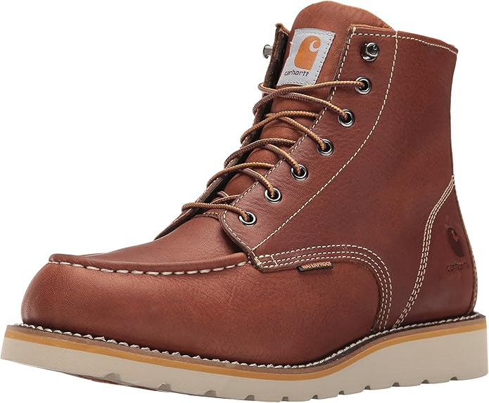 Carhartt Men's 6 Inch Waterproof Wedge Soft Toe Work Boot | Amazon (US)