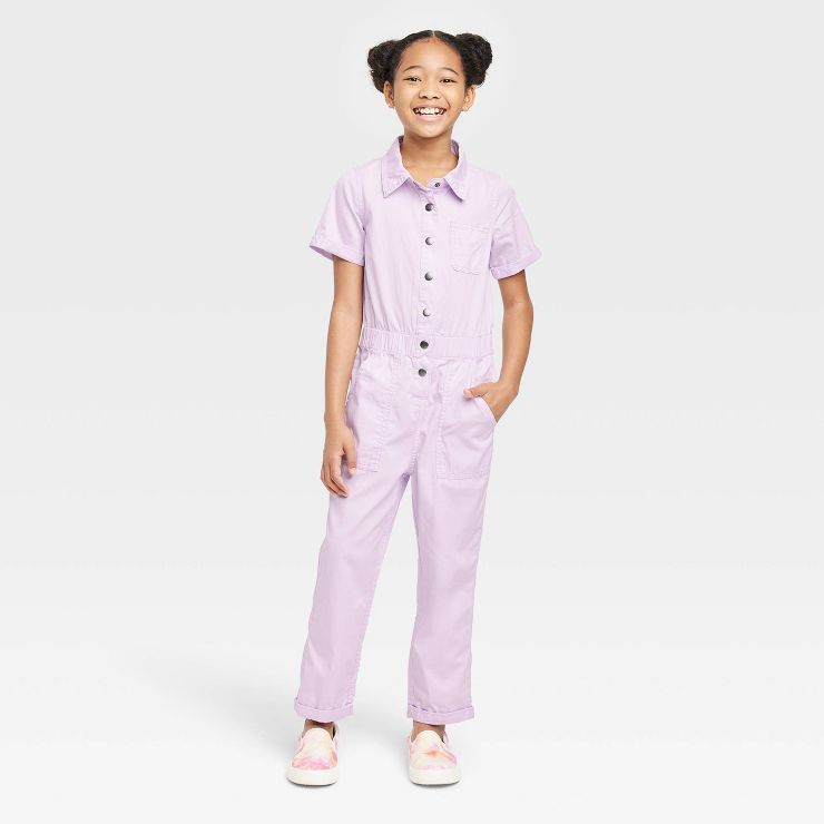 Girls' Short Sleeve Jumpsuit - Cat & Jack™ | Target