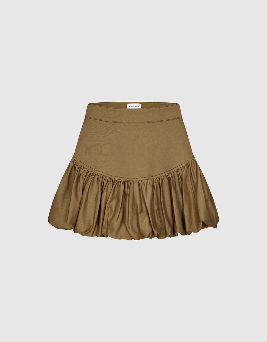 Elastic Waist Mini A-Line Skirt | Urban Revivo