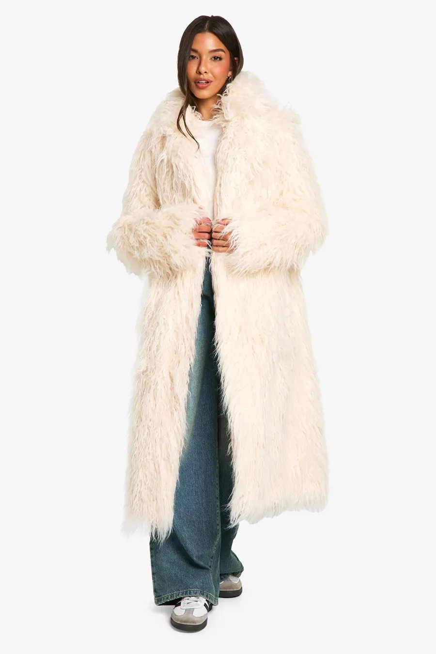 Faux Mongolian Fur Maxi Coat | boohoo (US & Canada)